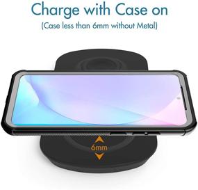 img 1 attached to ⚡ Fast Charging Station for Samsung Galaxy S21 Ultra, Note 20, Galaxy Watch 3 & Buds – Wireless Charger with USB C Cable and Fast Charge Adapter Included