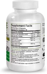 img 3 attached to 💪 Bronson L-Lysine Defense Immune Support Complex 1500MG - L-Lysine, Olive Leaf, Garlic, Vitamin C and Zinc - Non-GMO, 90 Veg Caps