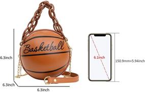 img 3 attached to 👜 Women's Shoulder Bags | Freie Liebe Basketball Messenger Handbags & Wallets