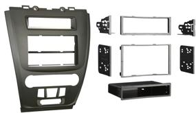 img 1 attached to 🚗 Matte Black Metra 99-5821B Single/Double DIN Installation Dash Kit for 2010 Ford Fusion & Mercury Milan