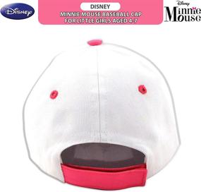 img 1 attached to 🎀 Adorable Disney Girls Minnie Mouse Cap with 3D Bowtique Bow (Toddler/Little Girls): Cotton Baseball Style!
