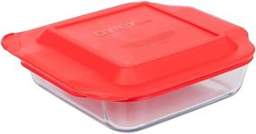 img 3 attached to Pyrex Basics Square Red Cover