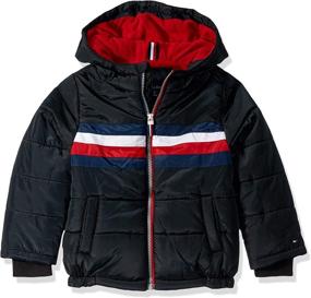 img 2 attached to 🧥 Tommy Hilfiger Bright Medium Boys' Jacket: Trendy Clothing for Kids