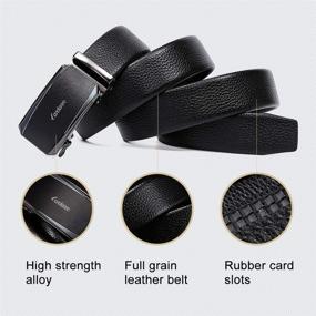 img 2 attached to CARDANRO Genuine Leather Automatic Business Men's Accessories for Belts