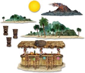 img 2 attached to 🌴 Tiki Bar & Island Props Party Accessory: Enhance Your Gathering with 8/Pkg (1 count)