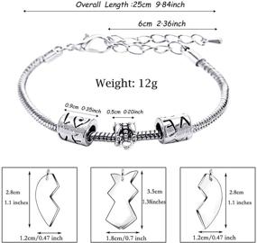 img 2 attached to 💕 Lauhonmin 3-Piece Best Friends Sisters Gifts Bracelets Set for Women Girl Friendship Long Distance Gifts - Unbreakable Bond Forever Linked