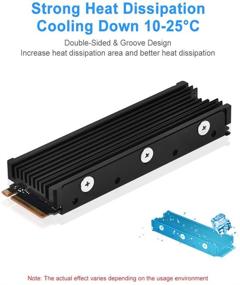 img 3 attached to 🔥 ELUTENG M.2 2280 Heatsink: Double-Sided Aluminum Alloy Heat Sink for NGFF NVME Cooling with 4 Thermal Conductivity Silicone Pads - M.2 SSD Cooler Set for 2280 M.2 SSD