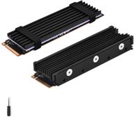 🔥 eluteng m.2 2280 heatsink: double-sided aluminum alloy heat sink for ngff nvme cooling with 4 thermal conductivity silicone pads - m.2 ssd cooler set for 2280 m.2 ssd logo