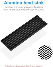 img 1 attached to 🔥 ELUTENG M.2 2280 Heatsink: Double-Sided Aluminum Alloy Heat Sink for NGFF NVME Cooling with 4 Thermal Conductivity Silicone Pads - M.2 SSD Cooler Set for 2280 M.2 SSD