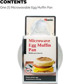 img 3 attached to 🍳 Quick and Easy Microwave Egg Muffin Breakfast Sandwich Pan - Cooks Eggs in Less Than a Minute, 1-pack