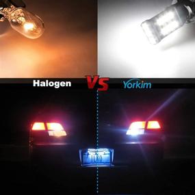 img 3 attached to 💡 Yorkim 912 921 LED Bulb, High Power 2835 15-SMD Chipsets Backup Light Bulbs, Extremely Bright Error Free T15 906 W16W for Reverse, Tail, Brake Lights, 6000K White, Pack of 4
