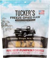 🐶 tucker's raw frozen freeze dried dog food: pork, beef & pumpkin formula 14oz - premium quality for optimal canine nutrition logo