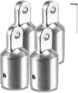 🔩 premium 316 stainless steel bimini top eye end cap for round tubing & allen wrench set - tingzhigo bimini top fittings логотип