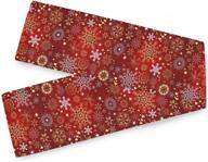 🎄 elegant and washable christmas luxurious snowflakes placemats: the perfect addition to festive dining logo