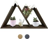 the original majestic mountain floating shelf - enhance your space with rustic charm and versatile storage solution: ideal for mountain decor, cabin decor, woodland nursery, nursery wall decor, rustic bedroom decor & more - by dash home logo