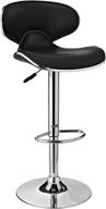 powell furniture barstool chrome black logo