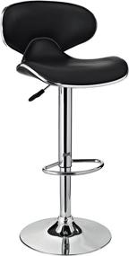 img 4 attached to Powell Furniture Barstool Chrome Black