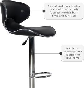 img 2 attached to Powell Furniture Barstool Chrome Black