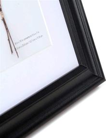 img 3 attached to 🖼️ Scholartree Black 5x7 Picture Frames 3 Pack - 4x6 Display with Mat, HD Glass Photo Frame for Table Top and Wall Mounting - Enhanced SEO