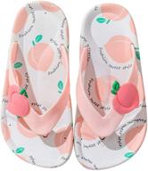 fctree kids cute fruit flip flops water shoes for beach 🍉 pool - non-slip summer slide sandals for boys and girls (toddler/little kid) logo