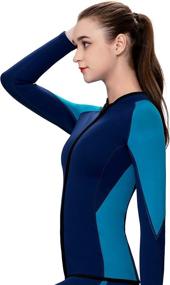 img 1 attached to FLEXEL Wetsuit Neoprene Swimming Sleeves