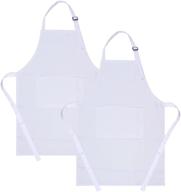 colorful sinland kids apron with pocket 2 pack: perfect for cooking, baking, & painting activities logo