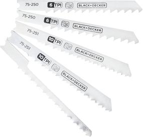 img 1 attached to 🔪 Enhance Your Cutting Precision with Black & Decker 75-530 Jig Saw Blades (5 Pack)