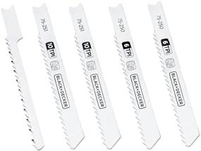 img 2 attached to 🔪 Enhance Your Cutting Precision with Black & Decker 75-530 Jig Saw Blades (5 Pack)