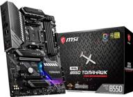 🎮 оптимизировано для игр: материнская плата msi mag b550 tomahawk - amd am4, ddr4, pcie 4.0, sata 6gb/s, m.2, usb 3.2 gen 2, hdmi/dp, atx - поддерживает процессоры amd ryzen 5000 серии. логотип