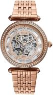 fossil womens lyric automatic stainless logo