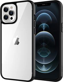 img 4 attached to 📱 JETech iPhone 12 Pro Max 6.7-Inch Case - Shockproof Bumper Cover with Anti-Scratch Clear Back (Black)