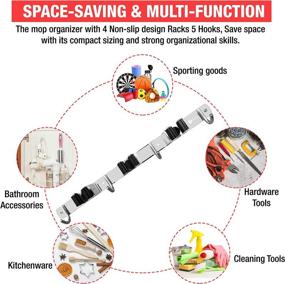 img 2 attached to 🧺 Efficient Zuric Stainless Organizer for Sporting Material Handling: Easy Installation