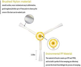 img 1 attached to 3-Pack Side Brushes Kit for iRobot Roomba 500, 600, 700 Series Vacuum Cleaner - Replacement Set by EEEKit