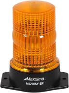 🚨 maxxima m42705y 3 led amber 5" beacon warning strobe light - surface mount logo