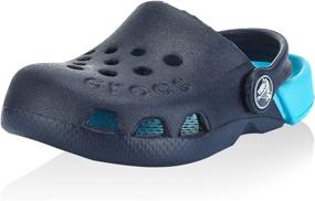 img 1 attached to 👟 Clogs & Mules: Crocs Unisex Electro Carnation Shoes for Little Boys