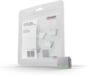 img 1 attached to 🟢 Блокатор USB-порта Lindy - набор из 10 штук - зеленый - модель 40461