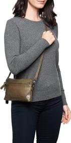 img 3 attached to Frye Melissa Crossbody Wristlet Beige Women's Handbags & Wallets