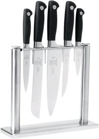 img 3 attached to 🔪 Enhance Your Culinary Experience with the Mercer Culinary Genesis 6-Piece Forged Knife Block Set Featuring a Stylish Tempered Glass Block