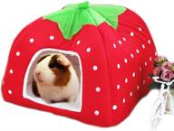 cozy winter warmth for small pets: rabbit guinea pig hamster house bed - squirrel hedgehog chinchilla cage nest - cute & essential hamster accessories logo