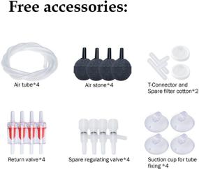 img 3 attached to 🐠 Ultra Quiet Aquarium Air Pump: Efficient Oxygenation for 300Gallon Fish & Turtle Tanks