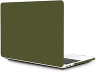 👜 oneget laptop case: army green hard shell cover for macbook pro 13 inch a1989 a1706 a1708 a2159 (2016-2019) with touch bar - business quicksand design logo