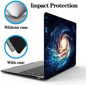 img 1 attached to 🌌 MacBook Pro 13 inch 2020 Case - CIAOYE Rubberized Hard Plastic Protective Case with Keyboard Cover for Model A2338 M1 A2251 A2289, Pro 13 with Touch Bar, 13.3 inch - Galaxy