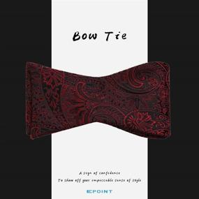img 3 attached to EBAB0139 Patterned Microfiber Groomsmen Epoint Boys' Accessories : Bow Ties