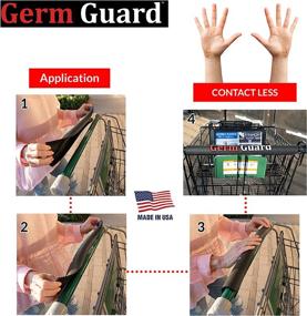 img 3 attached to Germ Guard Contactless Supermarket Shopping Cart Handle Cover Protection - Prevents Spread, Glove Alternative PPE - Black