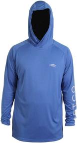 img 3 attached to AFTCO Samurai Hooded Performance Sleeve Men's Clothing: Ultimate Active Wear for Optimum Comfort