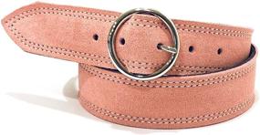 img 4 attached to Womens Genuine Suede Fashion Belt