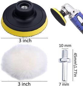 img 2 attached to Augshy 31 Pcs 3 inch Buffing Polishing Pads for Drill Adapter: Perfect for Car and Auto Polishing