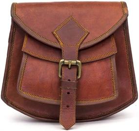 img 4 attached to 👜 Timeless Elegance: PRASTARA Genuine Leather Handmade Satchel Messenger Unisex Shoulder Office Bag for Men & Women's Daily Use