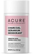 🌿 acure vegan magnesium charcoal deodorant, for sensitive skin, aluminum & baking soda free, 2.2 oz logo