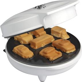 img 2 attached to 🚗 Car Mini Waffle Maker - Create 7 Unique Race Cars, Trucks, and Automobile Vehicle Pancakes - Non-Stick Electric Pan Cake Iron for Kids